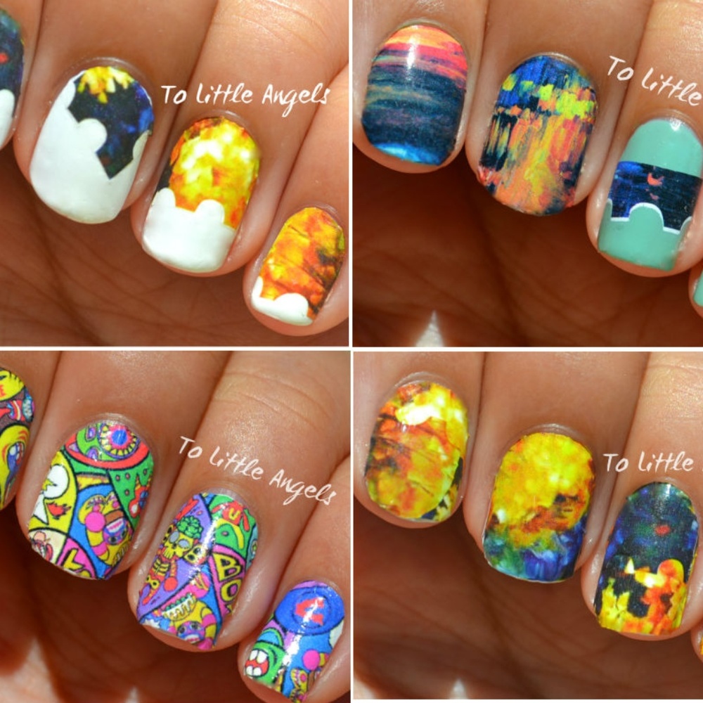 5x nail art sticker bundle